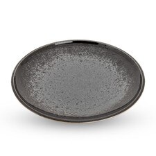 Silver Granite Round Plate 7.75"