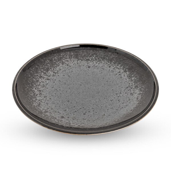Image of Silver Granite Round Plate 7.75" 1