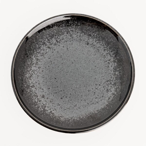 Image of Silver Granite Round Plate 7.75" 3