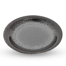 Silver Granite Round Plate 11.25"