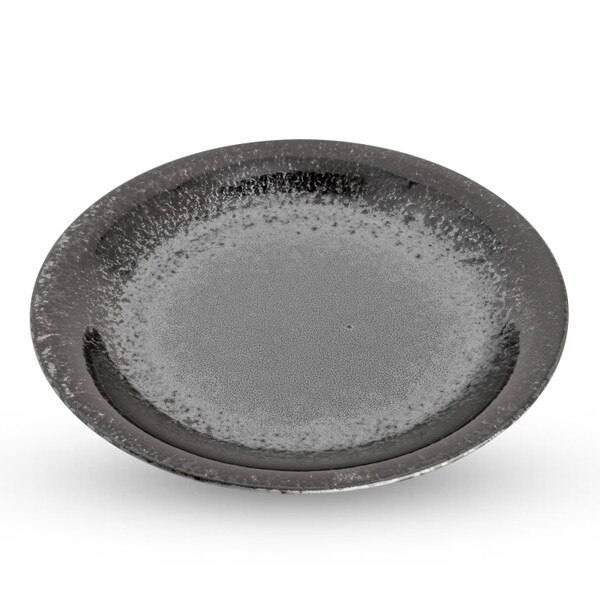 Image of Silver Granite Round Plate 11.25" 1