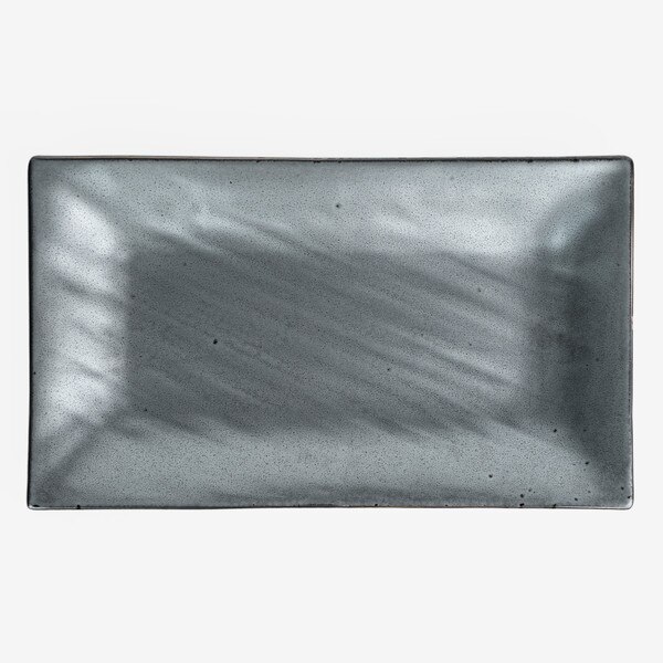 Image of Tessa Black Rectangular Plate 13.25" 3