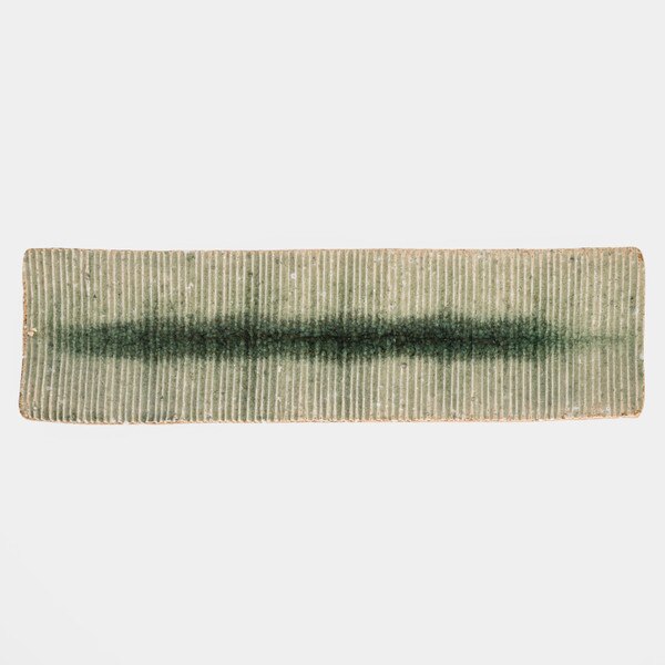 Image of Green Moss Rectangular Plate 14" 3