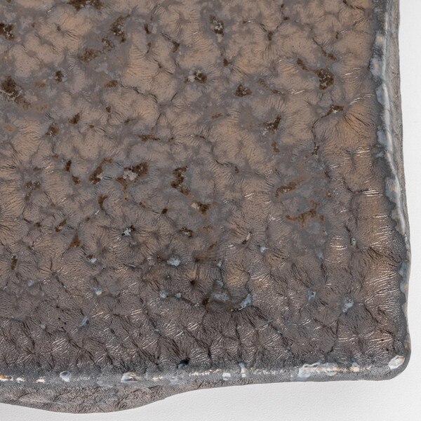 Image of Yogan Bronze Raised Abstract Plate 13" 4