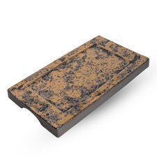 Kaji Brass Raised Rectangular Plate 11.25"