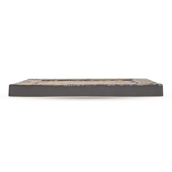 Image of Kaji Brass Raised Rectangular Plate 11.25" 2