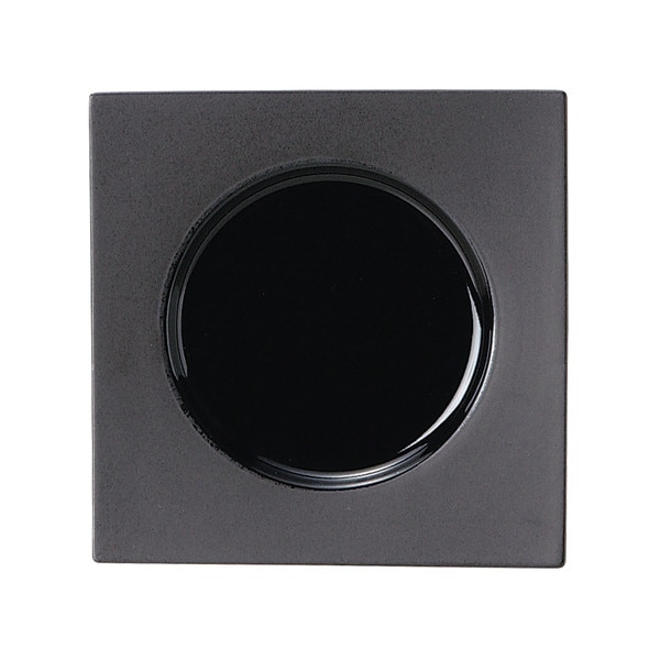Image of Sweets Pallet Black Square Plate 7.75"