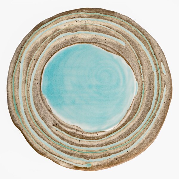 Image of Desert River Round Plate 9" 3