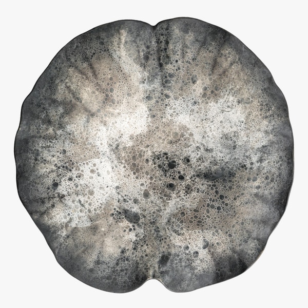 Image of Moon Surface Black Lotus Plate 10" 3