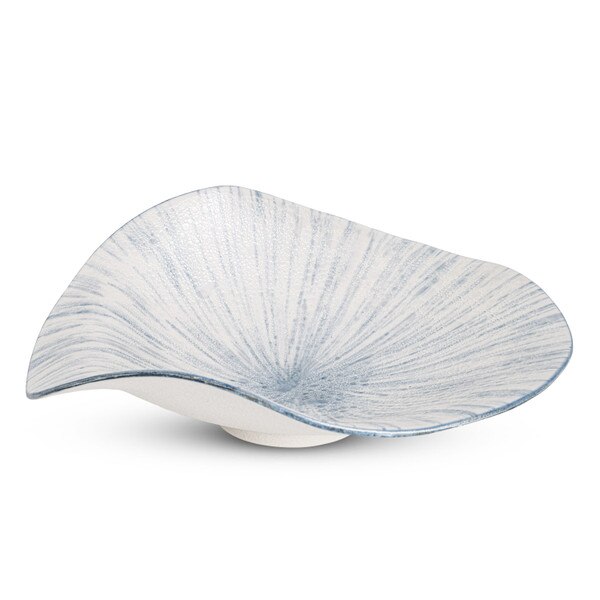 Image of Blue Radiant Seafoam Abstract Plate 8.25" 1