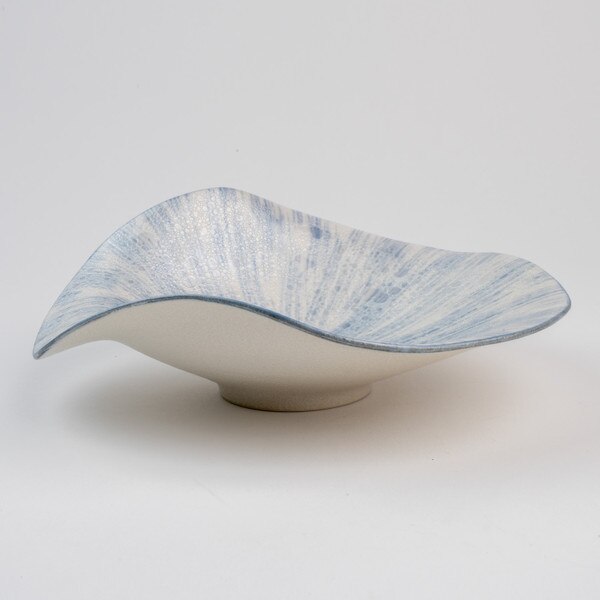 Image of Blue Radiant Seafoam Abstract Plate 8.25" 2