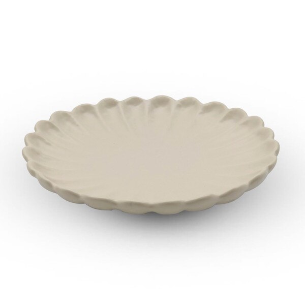 Image of Kohiki White Floral Round Plate 6.75" 1