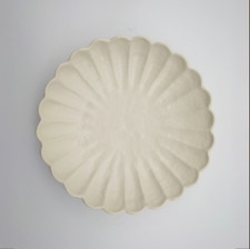 Kohiki White Floral Round Plate 9.5" hover-image