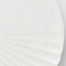 White Seafoam Floral Round Plate 9" hover-image