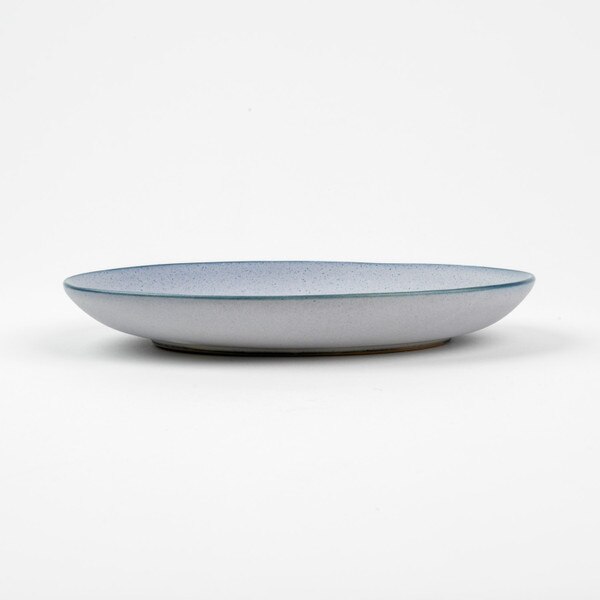 Image of Pale Blue Oval Plate 6.75" 2