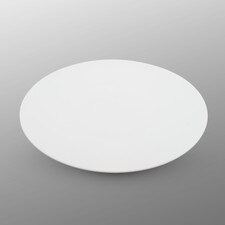 Matte White Flat Round Plate 11.25"