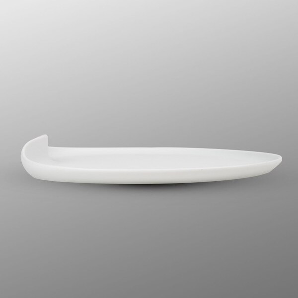 Image of Matte White Lilly Pad Plate 10" 2