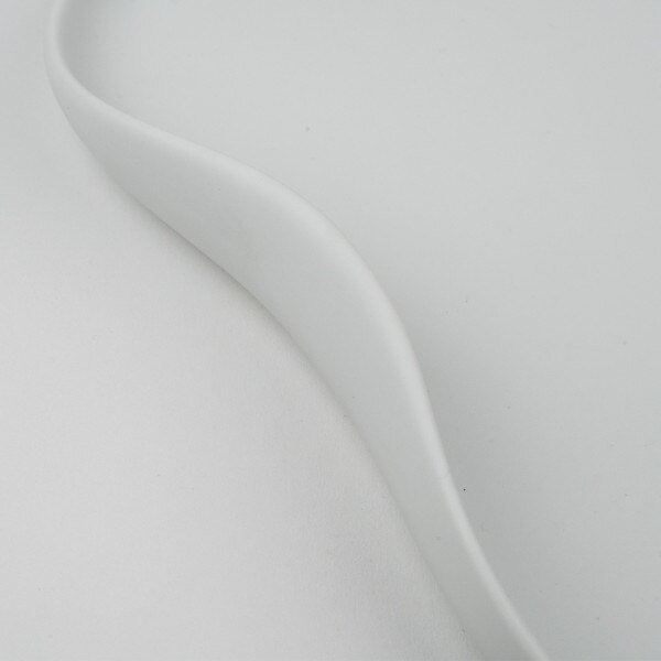 Image of Matte White Lilly Pad Plate 10" 4