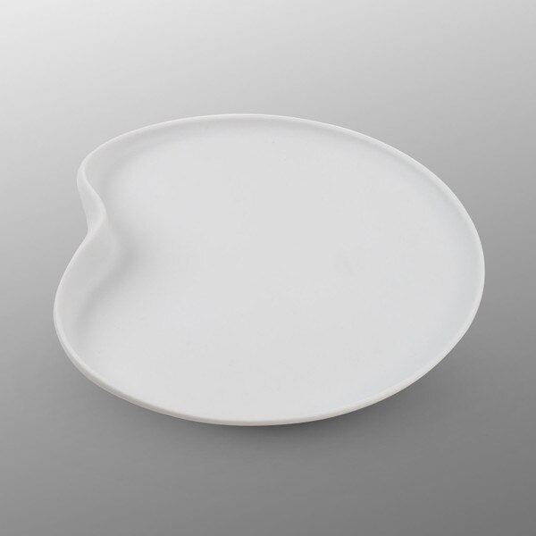 Image of Matte White Lilly Pad Plate 7.75" 1