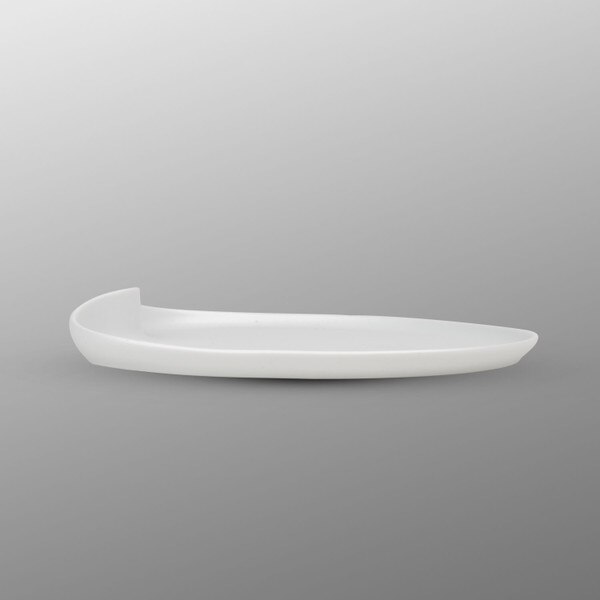 Image of Matte White Lilly Pad Plate 7.75" 2