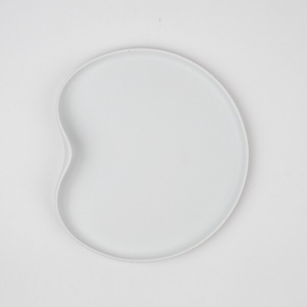 Image of Matte White Lilly Pad Plate 7.75" 3