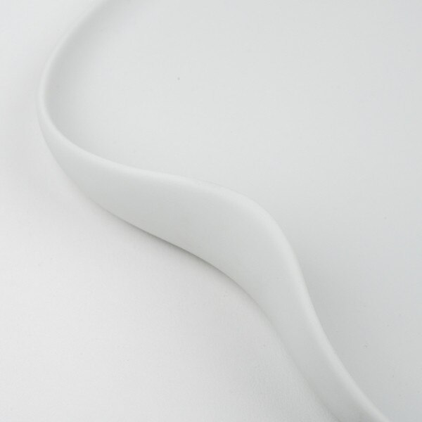 Image of Matte White Lilly Pad Plate 7.75" 4
