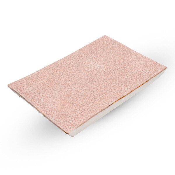 Image of Pink Usurai Rectangular Plate 8.25" 1