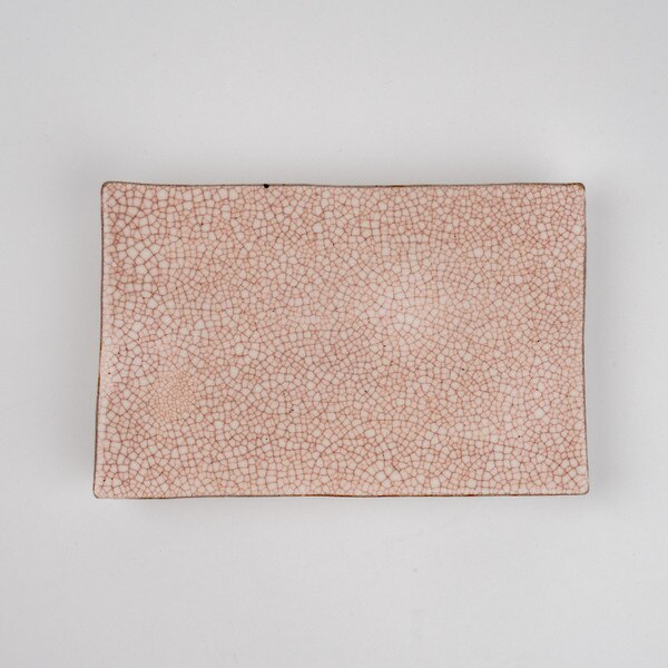 Image of Pink Usurai Rectangular Plate 8.25" 3