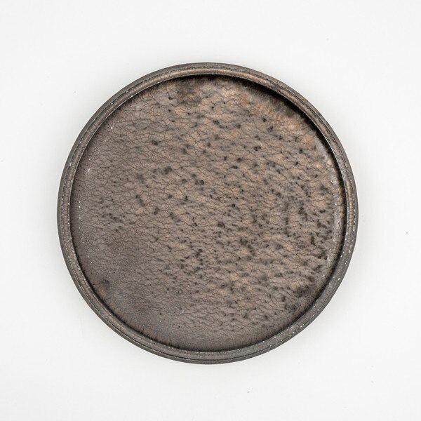 Image of Aged Brass Rim Round Plate 10" 3