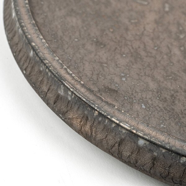 Image of Aged Brass Rim Round Plate 10" 4