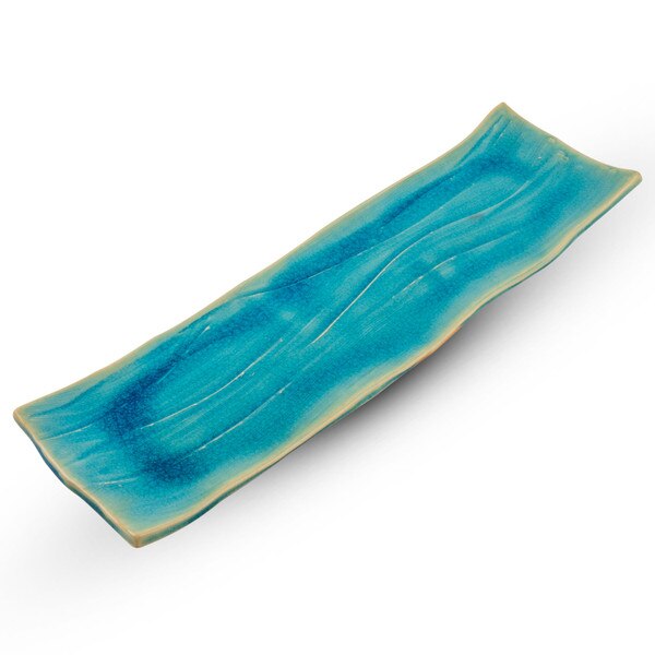 Image of Seiryu Blue Long Plate 17.5"L 1