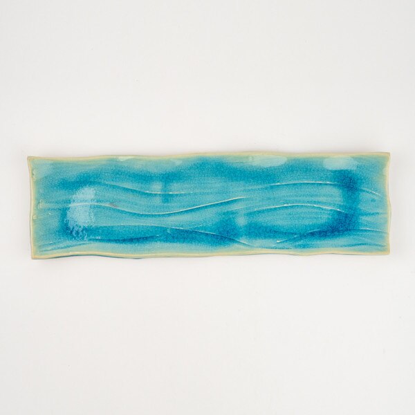 Image of Seiryu Blue Long Plate 17.5"L 3