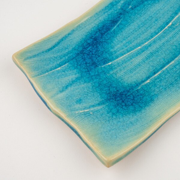 Image of Seiryu Blue Long Plate 17.5"L 4