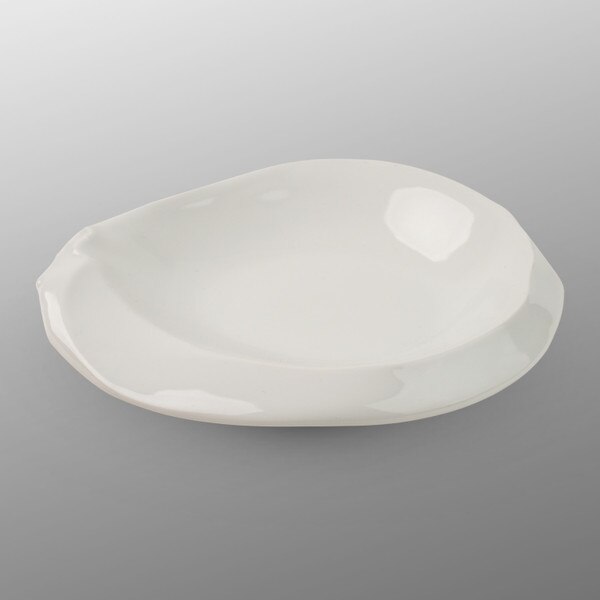 Image of White Abstract Plate 7.75" 1