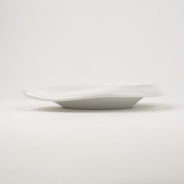 Image of White Abstract Plate 7.75" 2