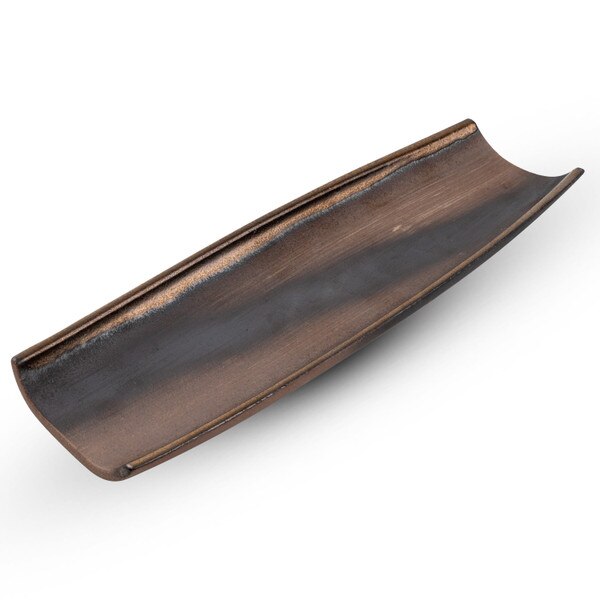 Image of Gold Side Rim Long Plate 16.75" 1