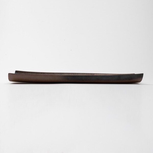 Image of Gold Side Rim Long Plate 16.75" 2