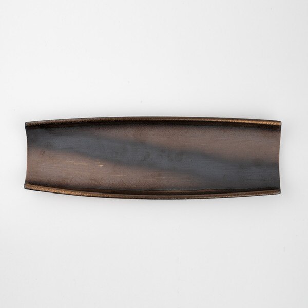 Image of Gold Side Rim Long Plate 16.75" 3