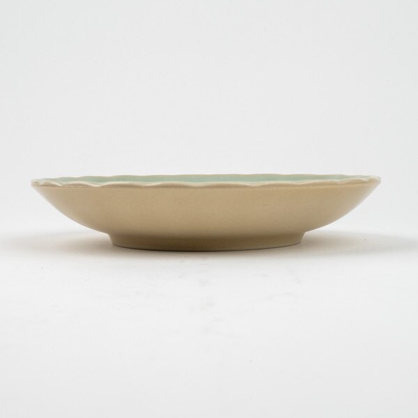 Image of Blue Kikuwari Plate 6.75" 2