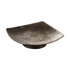 Gold Tataki Square Plate 6.75"