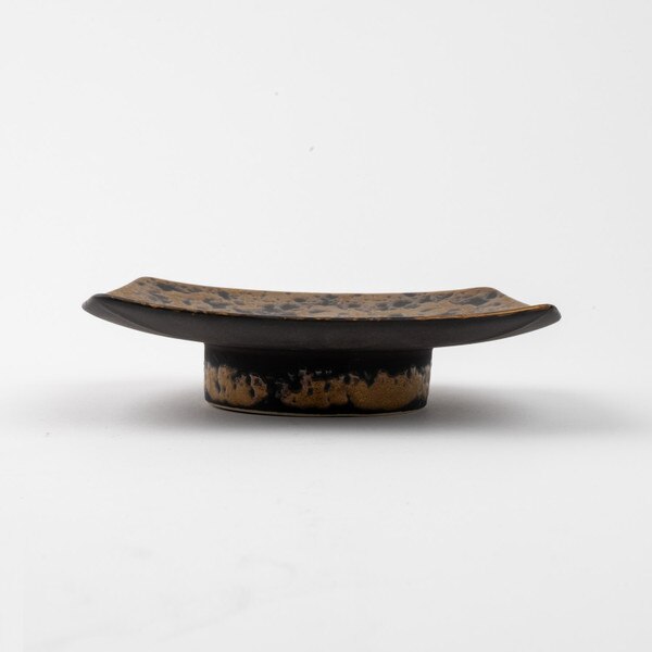 Image of Gold Tataki Square Plate 6.75" 2