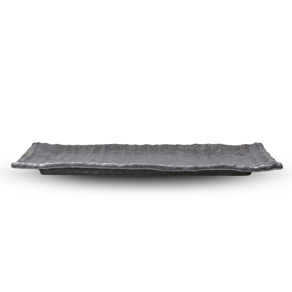 Image of Textured Graphite Rectangular Plate 13" 2