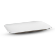 Korin Durable White Rectangular Plate 13.25"