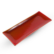 Korin Durable Red Rectangular Plate