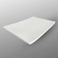 Korin Durable White Rectangular Plate 12.75"
