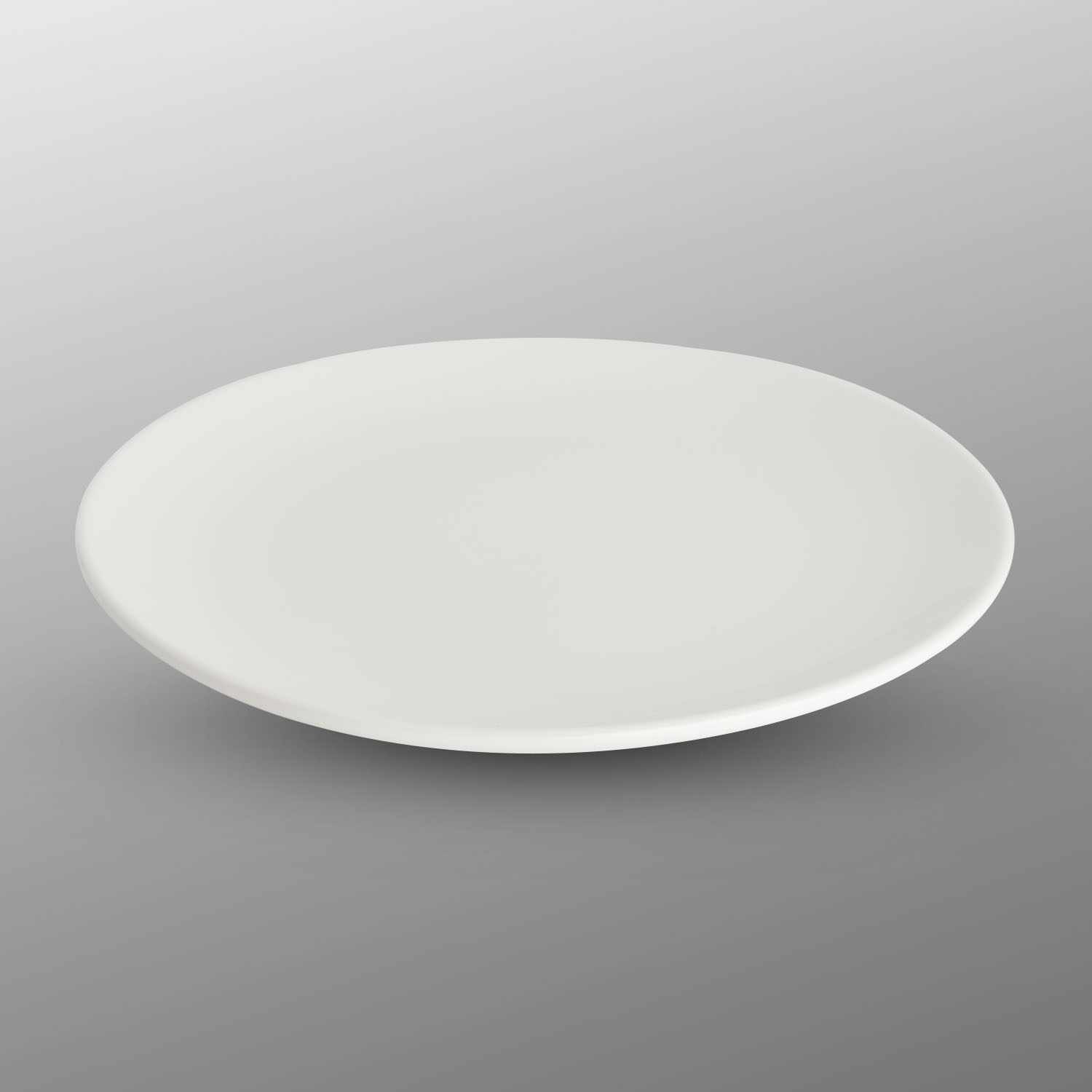 Korin Durable White Clamshell Plate 8.25