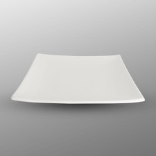 Korin Durable White Square Plate 8"