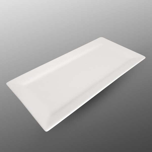 Image of Korin Durable White Rectangular Plate 14.25" 1