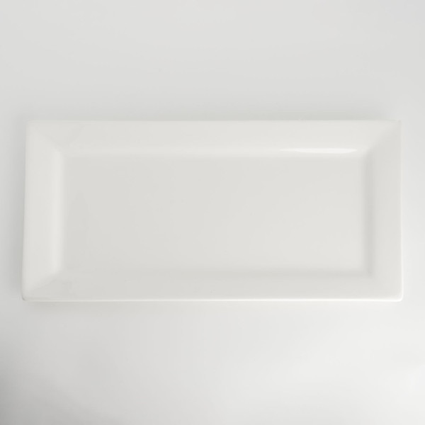 Image of Korin Durable White Rectangular Plate 14.25" 3