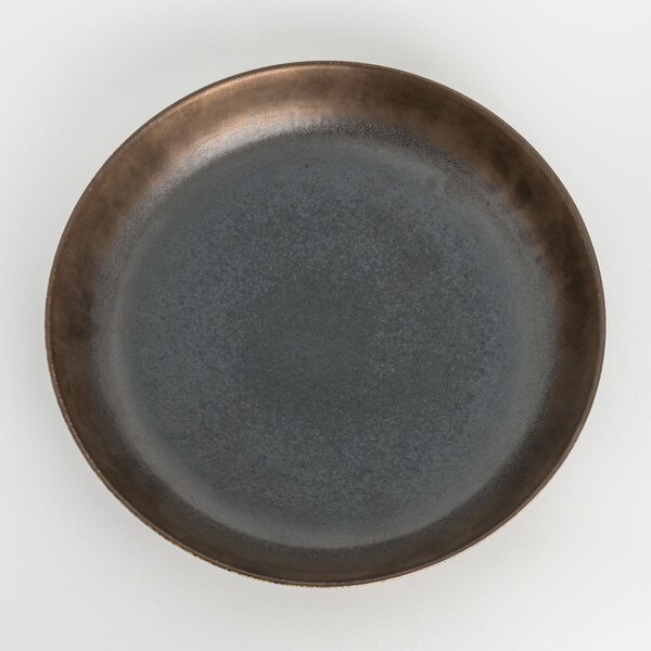 Image of Korin Durable Yoru Bronze Round Plate 10" 3